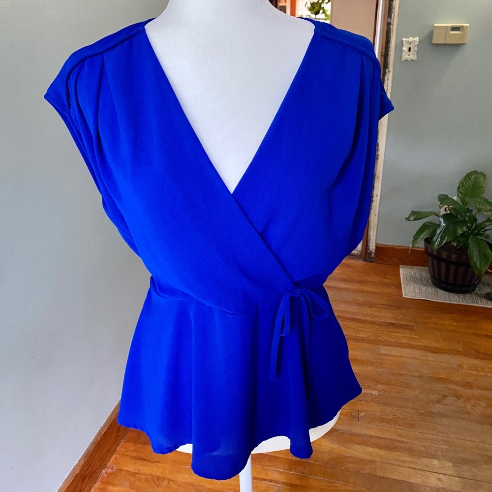Royal Blue Blouse